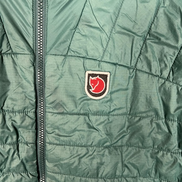 Fjallraven Expedition X-Latt Jacket Womens Large Green Lightweight Puffer Zip - Picture 2 of 13